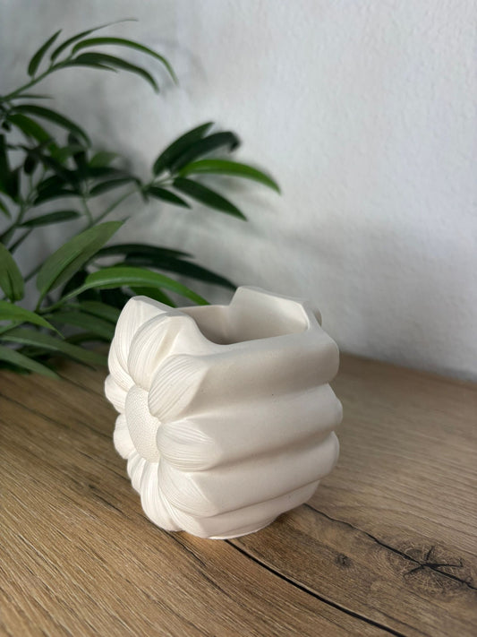 Jarrón Cemento Flor