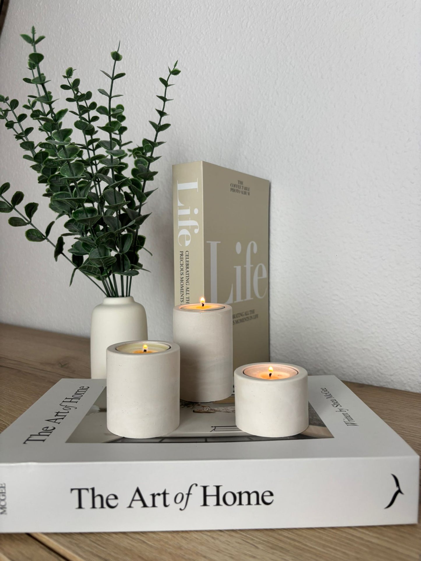 Trío Portavelas Cement