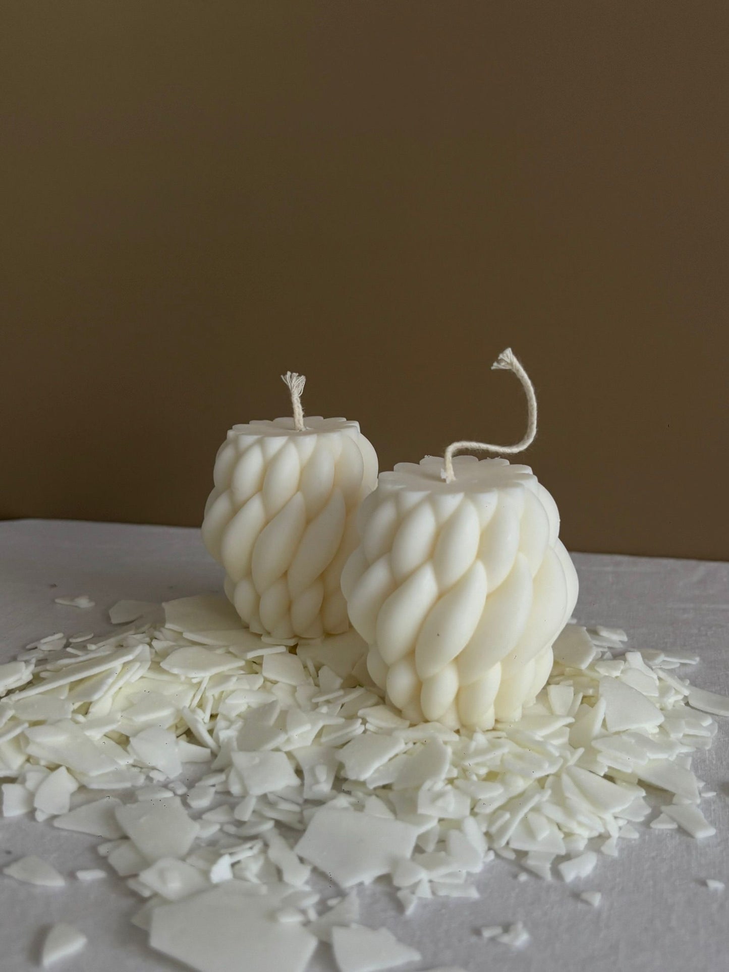 Vela Trenzada de Cera de Soja