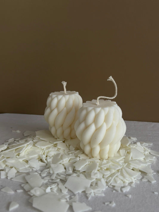 Vela Trenzada de Cera de Soja