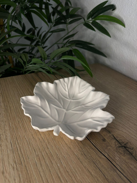 Bandeja Decorativa en Forma de Hoja de Cemento