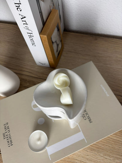 Quemador Corazón Blanco