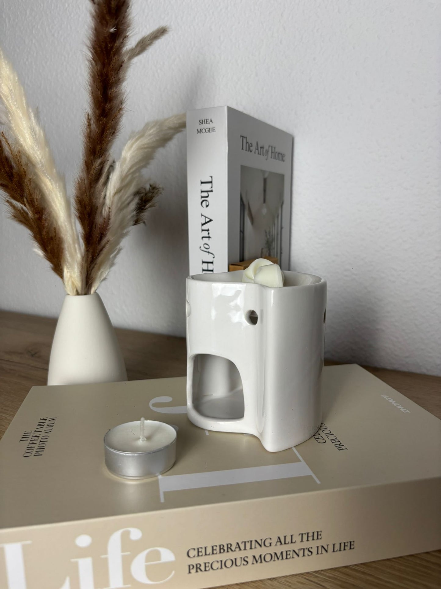 Quemador Corazón Blanco