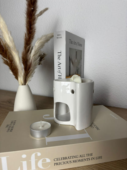 Quemador Corazón Blanco