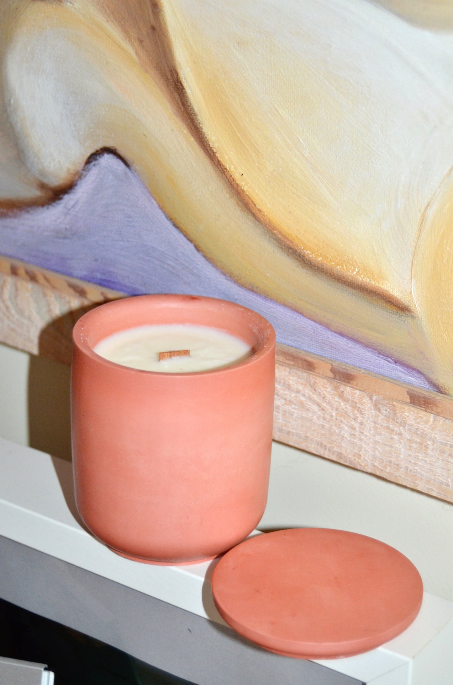 Vela Basic - Pétalos de Vainilla