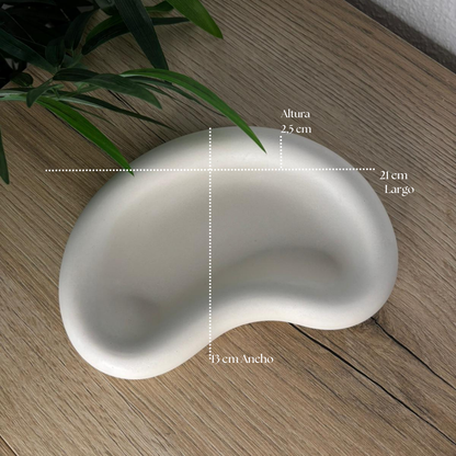 Bandeja Cemento Ovalada Nude