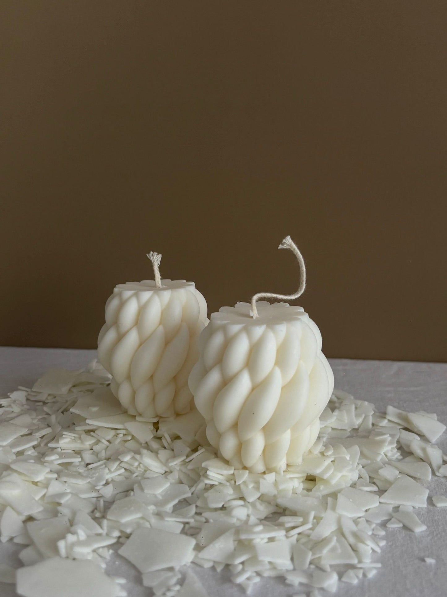 Vela Trenzada de Cera de Soja