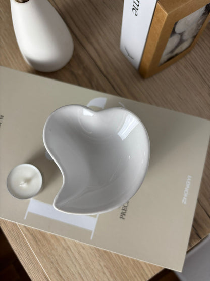 Quemador Corazón Blanco