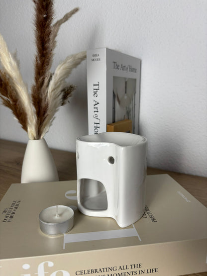 Quemador Corazón Blanco